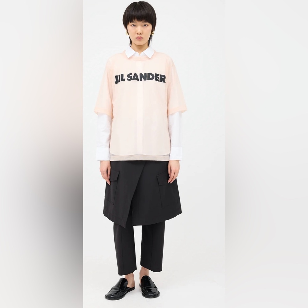 Jil Sander Sheer Nude Blouse